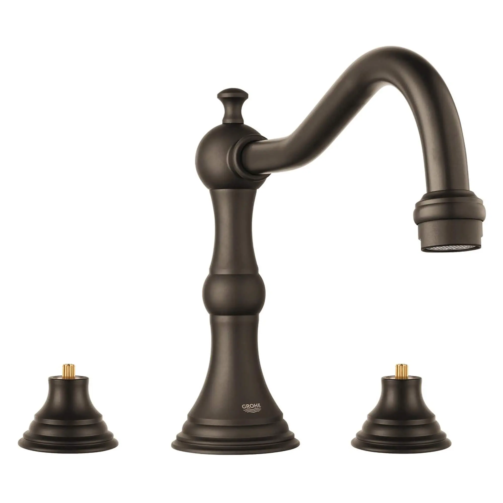 3-Hole 2-Handle Deck Mount Roman Tub Faucet